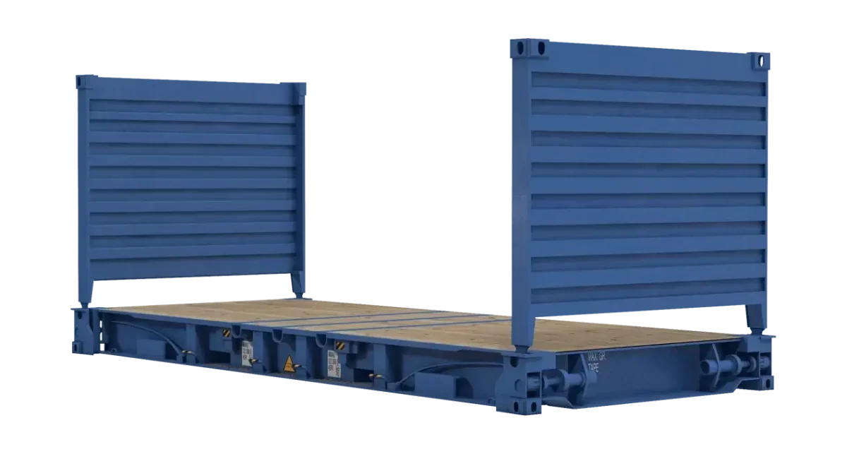 20ft flat rack shipping container